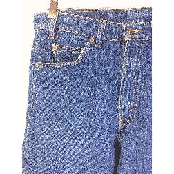 古着 90s USA製 Levi's 517-0215 濃紺 ブルー デニム ブーツカット