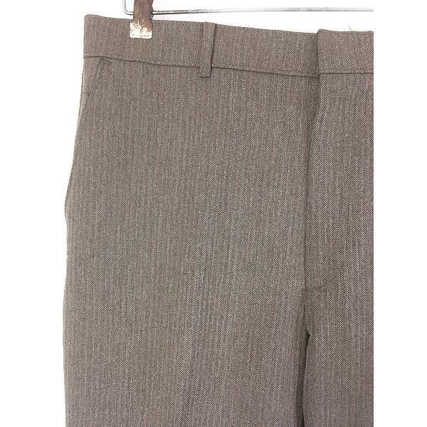 古着 80s Levi's Action Slacks ノータック ヘリンボーン ストライプ