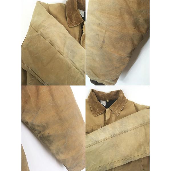 古着 80s USA製 Carhartt 「100周年記念」 ブラウン ダック パデット トラディショナル コート 50 古着 80s USA製 Carhartt 「100周年記念」 ブラウン ダック パデット