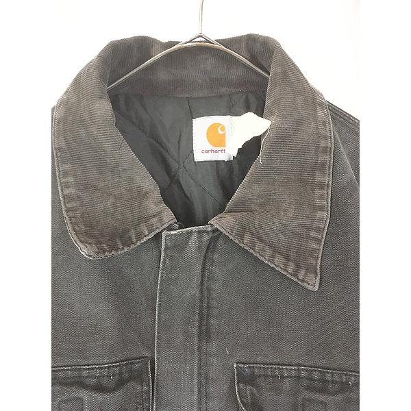 古着 90s- Carhartt フェード ブラック ダック パデット