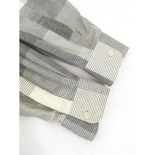 古着 90s Italy製 Pronto Uomo ブラック × ホワイト チェック コットン