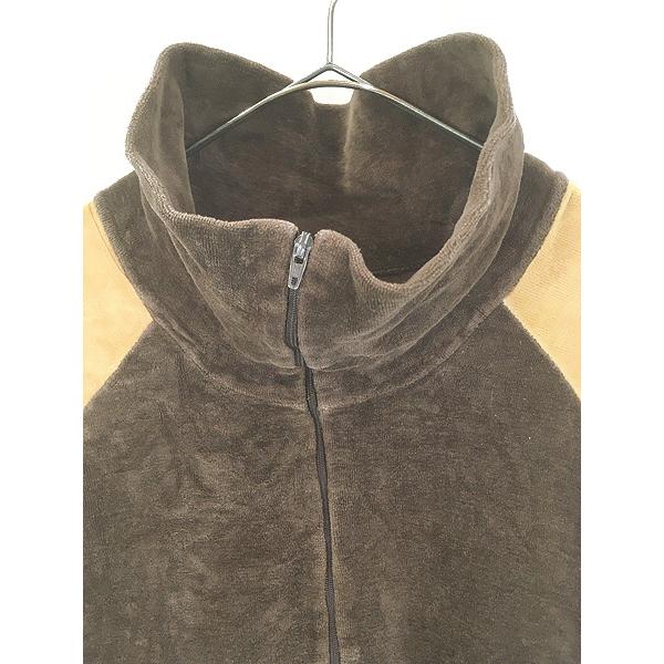 古着 80s Saks Fifth Avenue 2tone 光沢 ベロア ベルベット スタンド