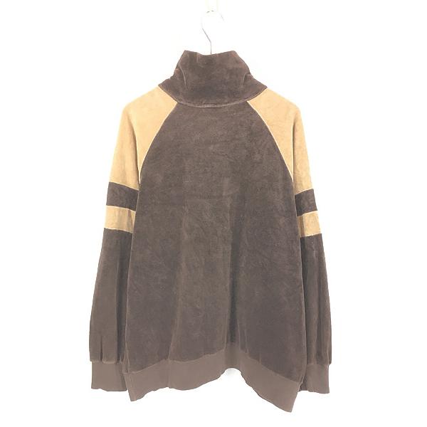 古着 80s Saks Fifth Avenue 2tone 光沢 ベロア ベルベット スタンド