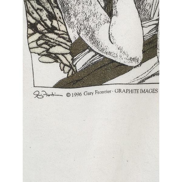 古着 90s USA製 Gary Frontier 「ANGELS」 天使 エンジェル ラメ