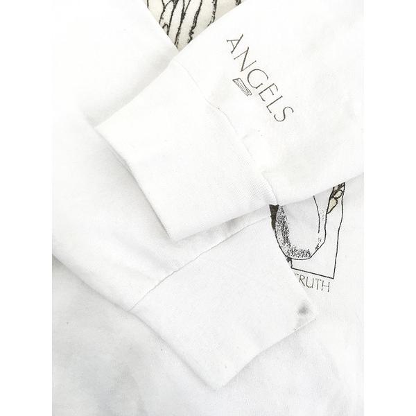 古着 90s USA製 Gary Frontier 「ANGELS」 天使 エンジェル ラメ アート スウェット トレーナー XL 古着 90s USA製 Gary Frontier 「ANGELS」 天使 エンジェル ラメ