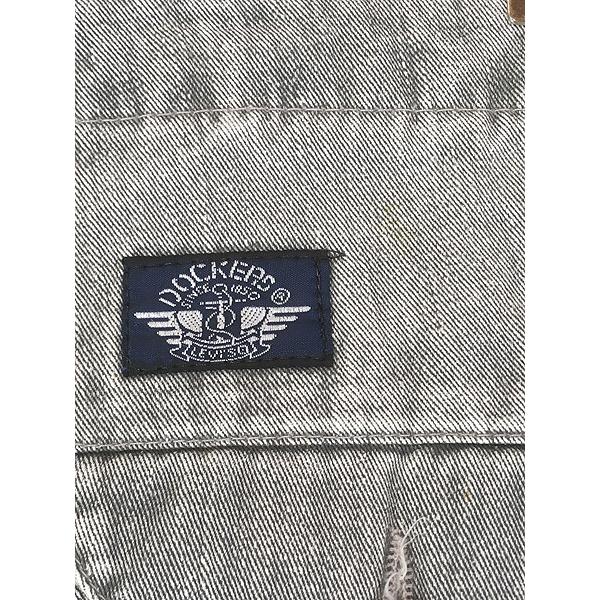 古着 90s Dockers グレー デニム チノ タック パンツ ジーンズ
