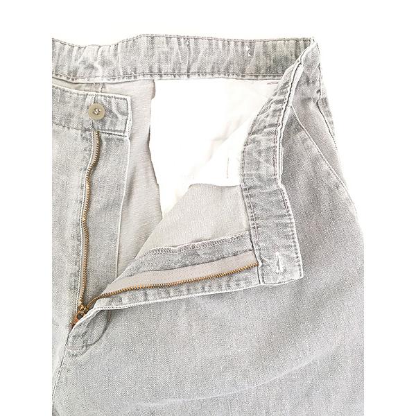 古着 90s Dockers グレー デニム チノ タック パンツ ジーンズ