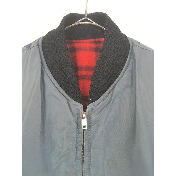 古着 50s USA製 McGREGOR ブラック×レッド チェック フリース