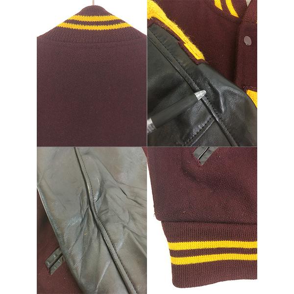 【60s vintage】レザースタジャン　鬼フェード　本革　レーヨン　古着 OLDJOEのレザーコート！ | HINOYA Official Site