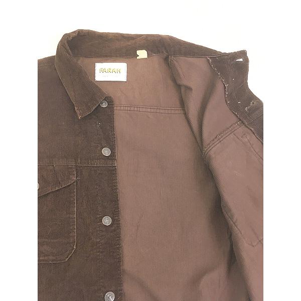 古着 70s USA製 FARAH ブラウン コーデュロイ トラッカー ジャケット 