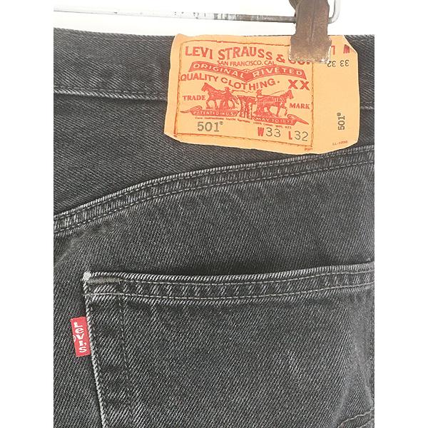 古着 00s Levi's 501-0660 インシーム シングル サルファ ブラック