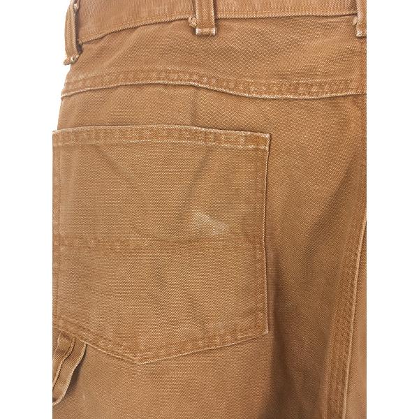 古着 90s USA製 ROUND HOUSE ブラウン ダック Wニー ワーク ペインター