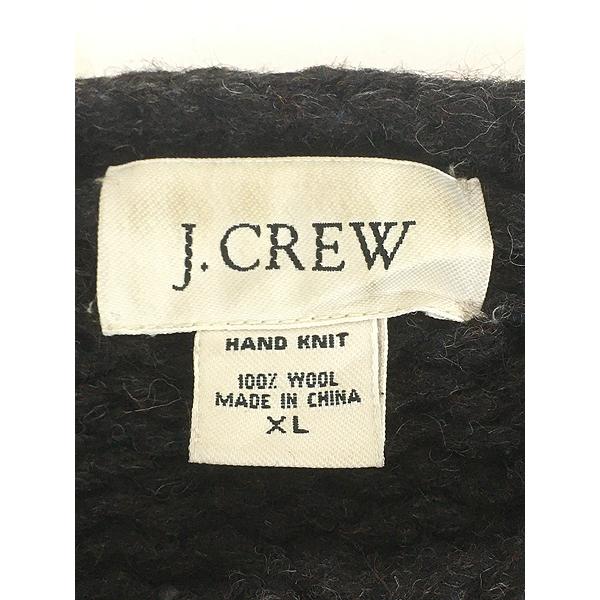 古着 00s J Crew 3カラー ヘビー ローゲージ ウール ハンド ニット