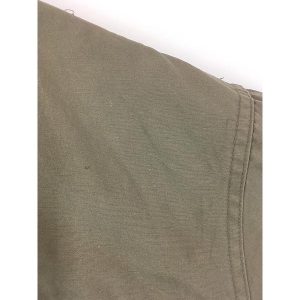 古着 80s Eddie Bauer チンスト 2way 比翼 コットンサテン