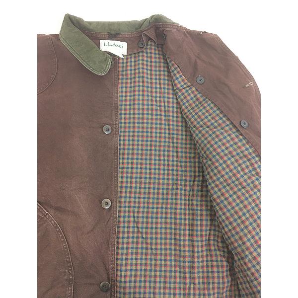 古着 90s USA製 LL Bean 名作 バーガンディー ダック ハンティング