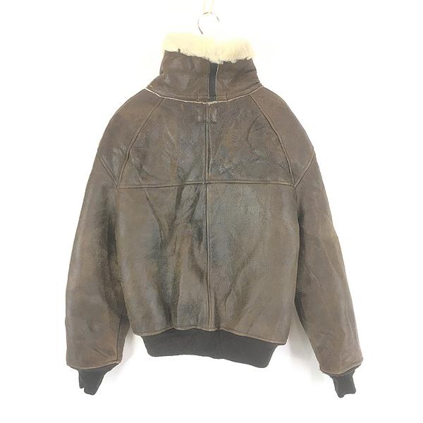 古着 USA製 Orchard Motorcycle Type B-3 リアルムートン シープスキン