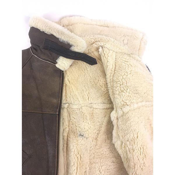 古着 USA製 Orchard Motorcycle Type B-3 リアルムートン シープスキン