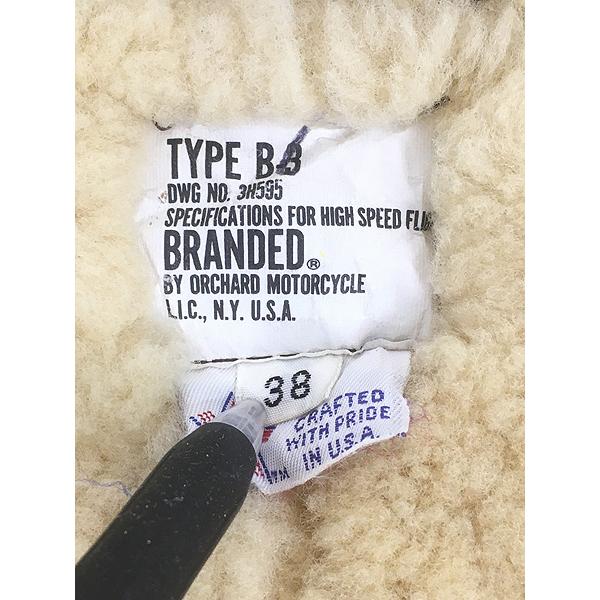 古着 USA製 Orchard Motorcycle Type B-3 リアルムートン シープスキン