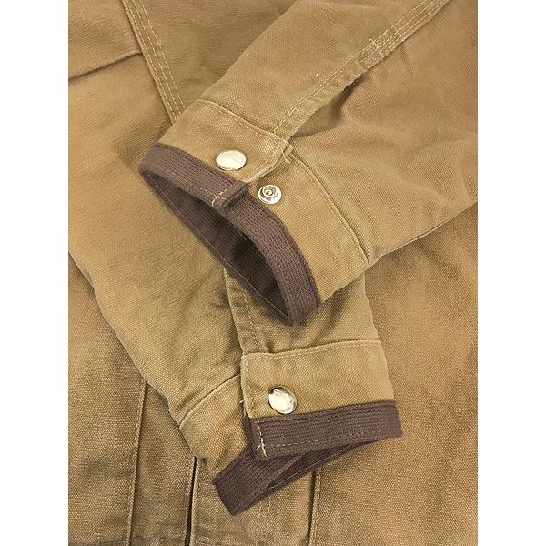 古着 10s Carhartt FRB フロンティア ブラウン ダック 防寒 パデット