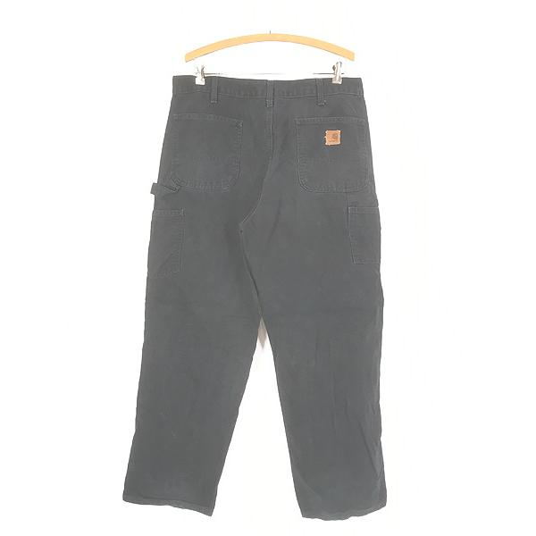 古着 10s Carhartt BLK ブラック ダック ペインター ワーク パンツ W36