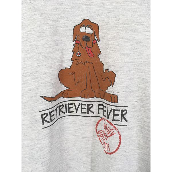 デザインスウェット　リアルアニマル アニマルT ゴールデンレトリバー トレーナー 古着 90s 犬 ゴールデンレトリーバー 「RETRIEVER FEVER」 アニマル