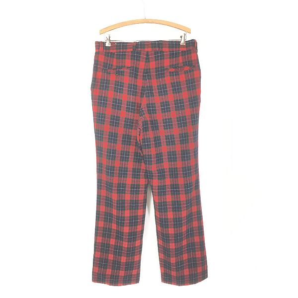 古着 70s USA製 Pendleton タータン チェック ウール スラックス