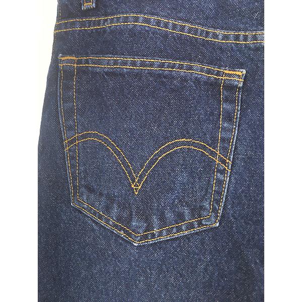 古着 00s Levi's 517-0216 濃紺 ブルー デニム ブーツカット パンツ