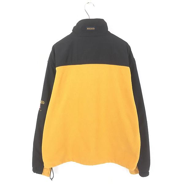 古着 90s WoolRich 「John Rich & Bros」 イエロー × ブラック ハーフ