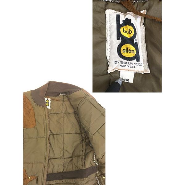 古着 80s USA製 Bob Allen フェイク スエード パッチ パデッド