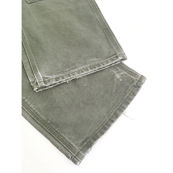 古着 00s Carhartt MOS モスグリーン ダック Wニー ペインター ワーク