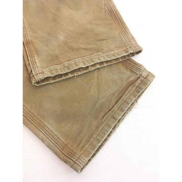 古着 10s Carhartt BRN フェード ブラウン ダック Wニー ペインター