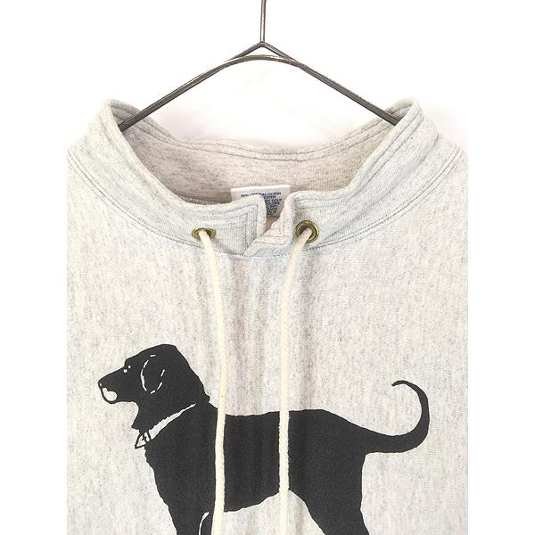 古着 90s USA製 kellsport 「Black Dog」 ワンちゃん リバース タイプ