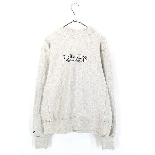 古着 90s USA製 kellsport 「Black Dog」 ワンちゃん リバース タイプ