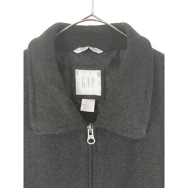 古着 00s GAP パデッド フランネル ウール スポーツ ジャケット 