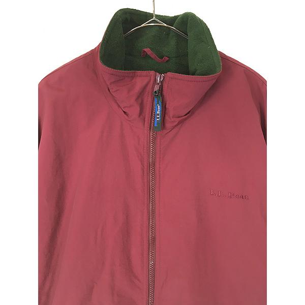 古着 90s LL Bean 「Warm-up Jacket」 フリース ライナー シェルド 
