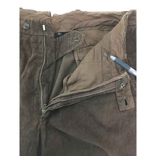 古着 60s ノータック コーデュロイ スラックス パンツ コーズ ストレート 35R 古着 60s ノータック コーデュロイ スラックス パンツ コーズ