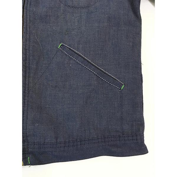 美品70's OshKosh B'gosh ワーク エンジニアジャケット 40R 古着 70s OshKosh B'gosh 濃紺 ブルー デニム ブランケット ワーク