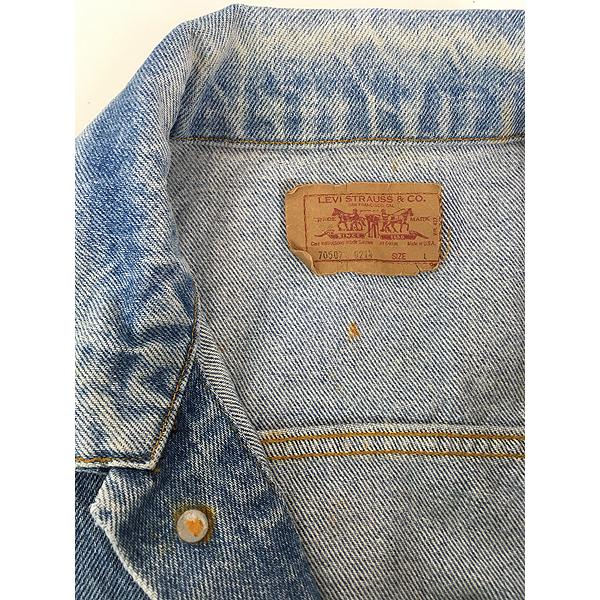 古着 80s USA製 Levi's 70507-0214 4ポケット ブルー デニム