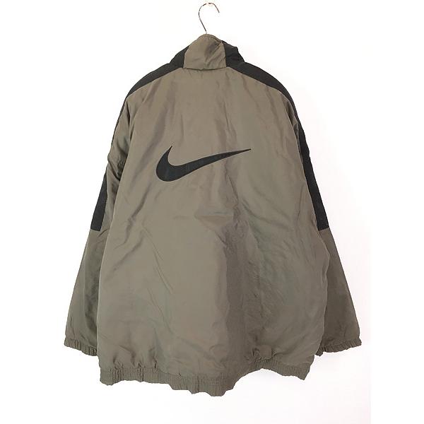 古着 90s NIKE BIG スウォッシュ パデット プルオーバー ジャケット XXL 古着 古着 90s NIKE BIG スウォッシュ パデット プルオーバー ジャケット