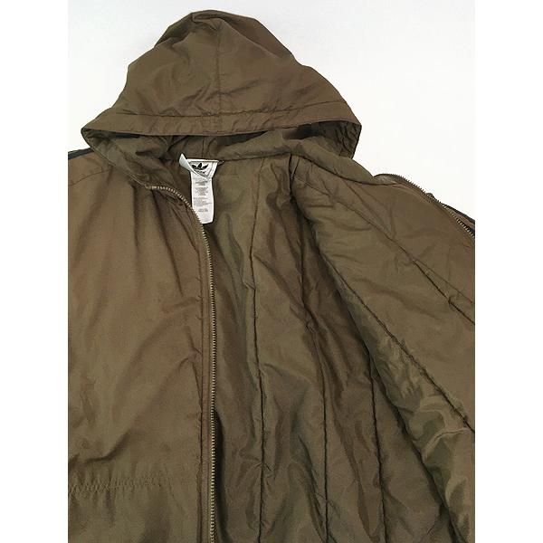 古着 00s adidas 3ライン トレフォイル エナメル パッチ パデット ジャケット パーカー XL 古着 古着 00s adidas 3ライン トレフォイル エナメル パッチ パデット