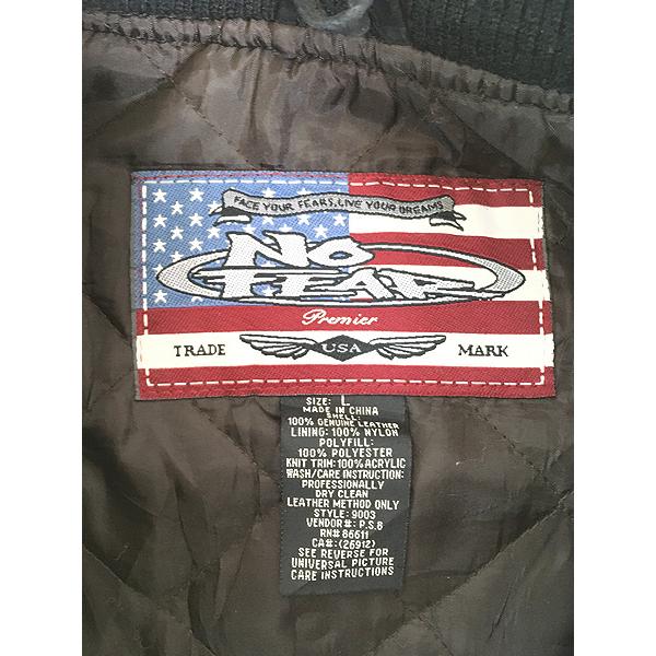 古着 90s NO FEAR 「All American」 ウィング 本革 スエード レザー