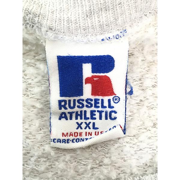 古着 90s USA製 Russell 「IOWA」 カプセル カレッジ 前V スウェット