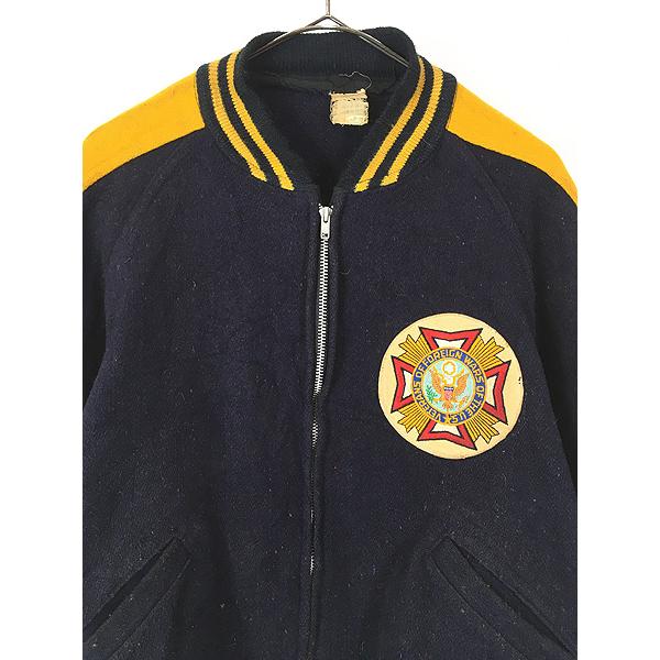 【vintage】60s V.F.W. スタジャン　アワードジャケット 米軍 古着 60s 米軍 V.F.W. 「Vieteran of Foreign Wars The U.S.
