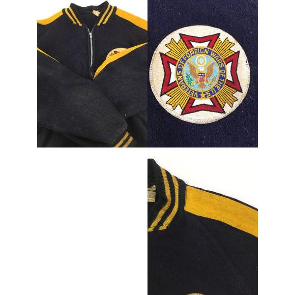 【vintage】60s V.F.W. スタジャン　アワードジャケット 米軍 古着 60s 米軍 V.F.W. 「Vieteran of Foreign Wars The U.S.