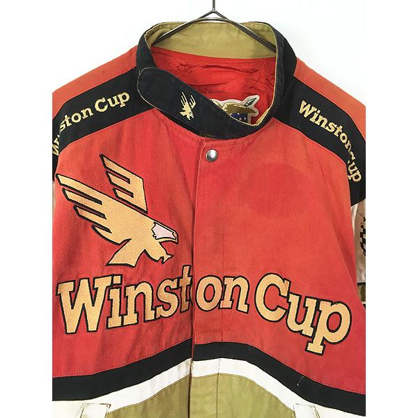 古着 90s JEFF HAMILTON 「Winston Cup」 刺しゅう レーシング 
