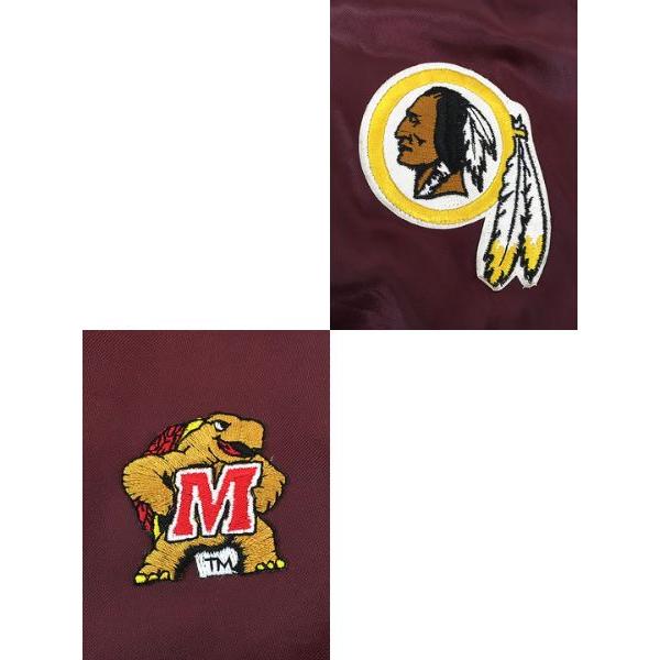 古着 90s NFL Washington Redskins レッドスキンズ 光沢 サテン