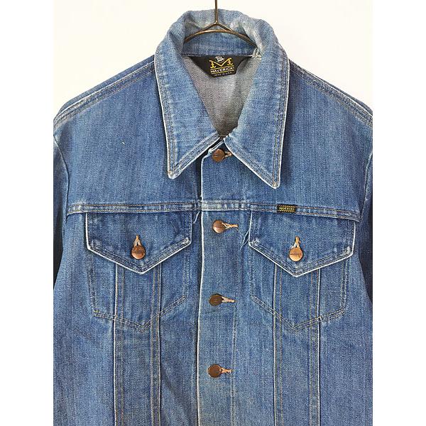 古着 70s USA製 BLUE BELL MAVERICK 斜めベル ブルー デニム