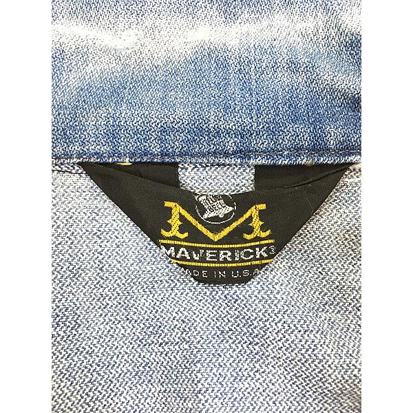 古着 70s USA製 BLUE BELL MAVERICK 斜めベル ブルー デニム