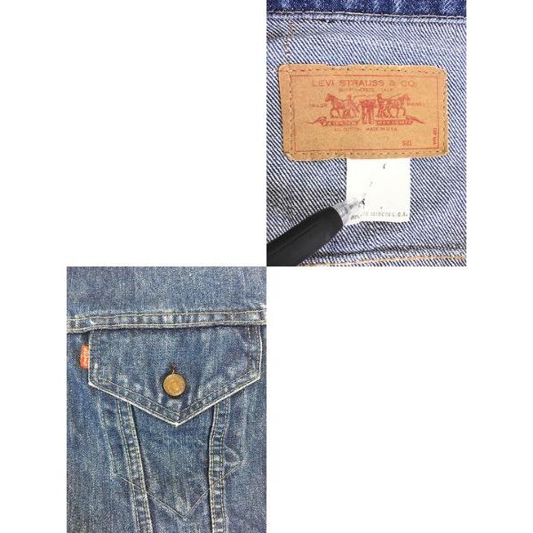 古着 70s USA製 Levi's 70505-0217 4th 濃紺 インディゴ デニム