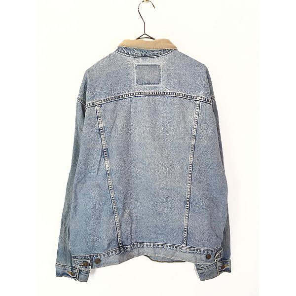 古着 90s USA製 Levi's 75558-0325 コーデュロイ襟 ブルー デニム